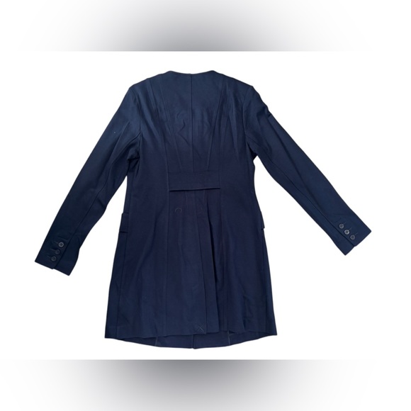 Cabi Lido Knit Jacket Navy Blue Button Up Mid-Length Coat Size M - Picture 11 of 12